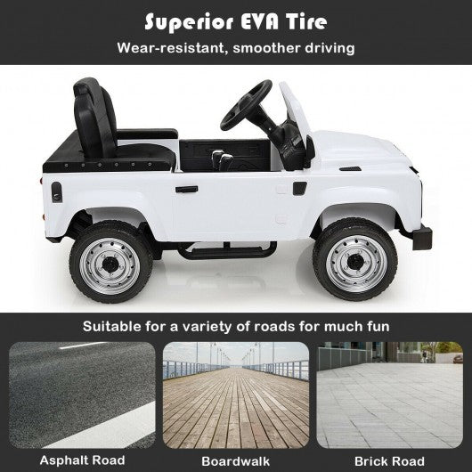 Landrover Defender Licensed Pedal Powered Car-White