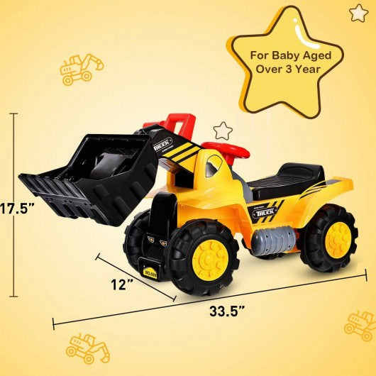 Kids Toddler Ride on Truck Excavator Digger