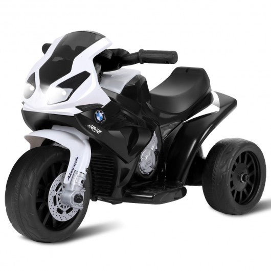 6V Kids 3 Wheels Riding BMW Licensed Electric Motorcycle-Black