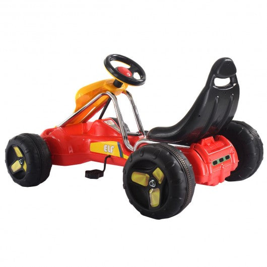 Go Kart Kids Ride On Car Pedal Powered Car 4 Wheel Racer Toy Stealth Outdoor-Red