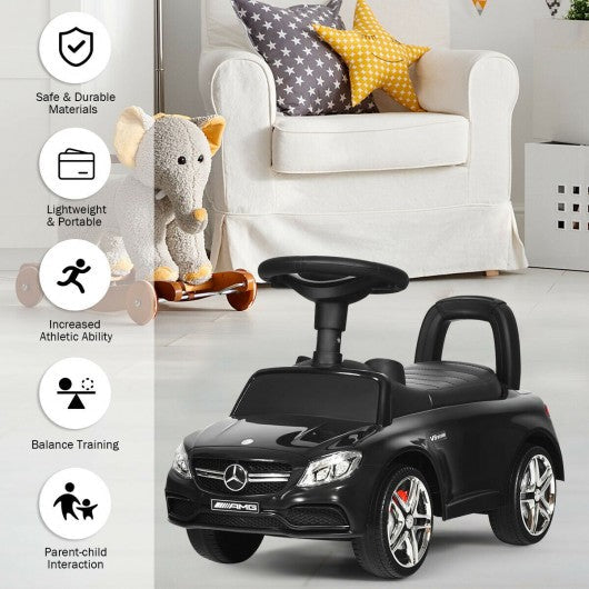 Mercedes Benz Licensed Kids Ride On Push Car-Black