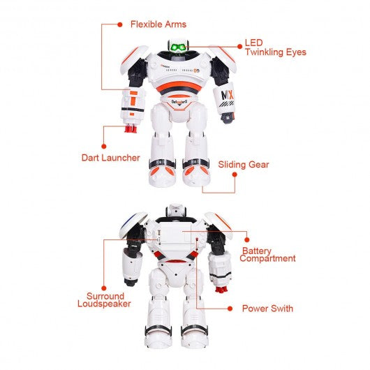 Remote Control Programmable Intelligent Combat Fighting Robot -Orange
