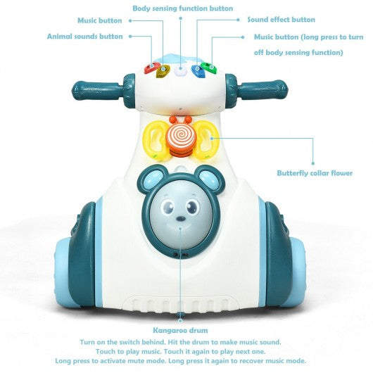 Baby Musical Balance Ride Toy-Blue