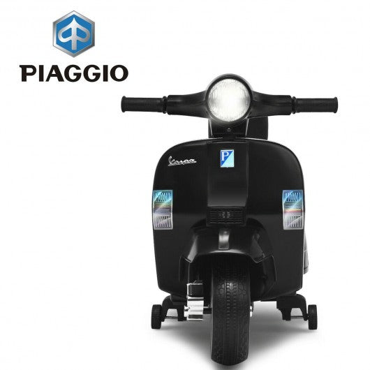 6V Kids Ride On Vespa Scooter Motorcycle for Toddler-Black