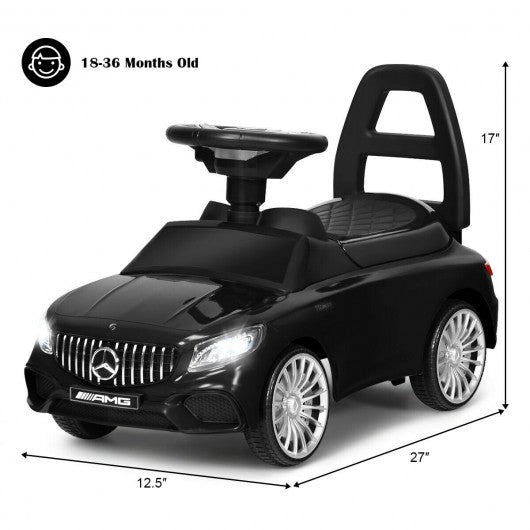 Licensed Mercedes Benz Kids Ride On Push Car-Black