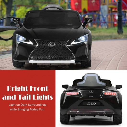 Kids Ride Lexus LC500 Licensed Remote Control Electric Vehicle-Black