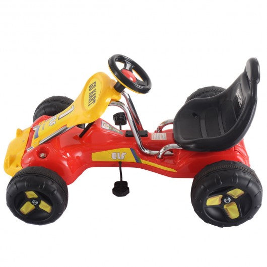 Go Kart Kids Ride On Car Pedal Powered Car 4 Wheel Racer Toy Stealth Outdoor-Red
