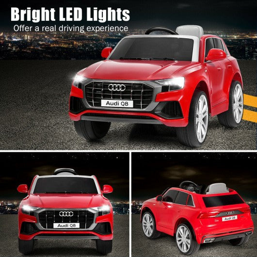 12V Licensed AudiQ8 Kids Ride On Car-Red