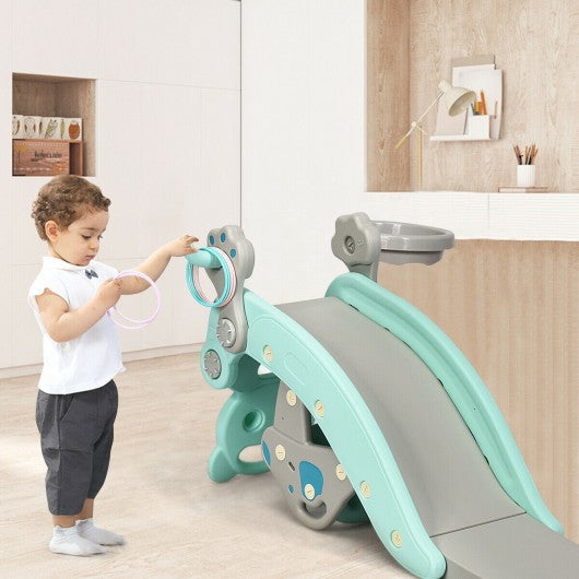 4-in-1Baby Rocking Horse Slide Set-Green
