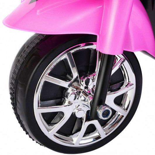 3 Wheel Kids Ride On Motorcycle 6V Battery Powered Electric Toy Bicyle New-pink