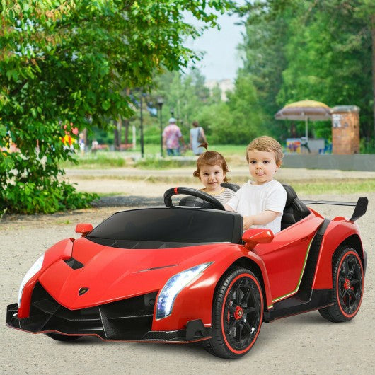 12V 2-Seater Licensed Lamborghini Kids Ride On Car with RC and Swing Function