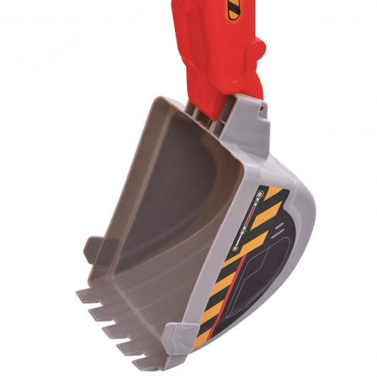 Electric Remote Control Riding Excavator Digger Car-Red