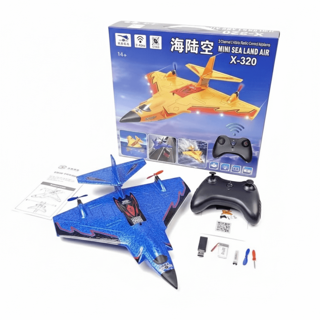 X320 Sea Land Air RC Glider with LED Lights