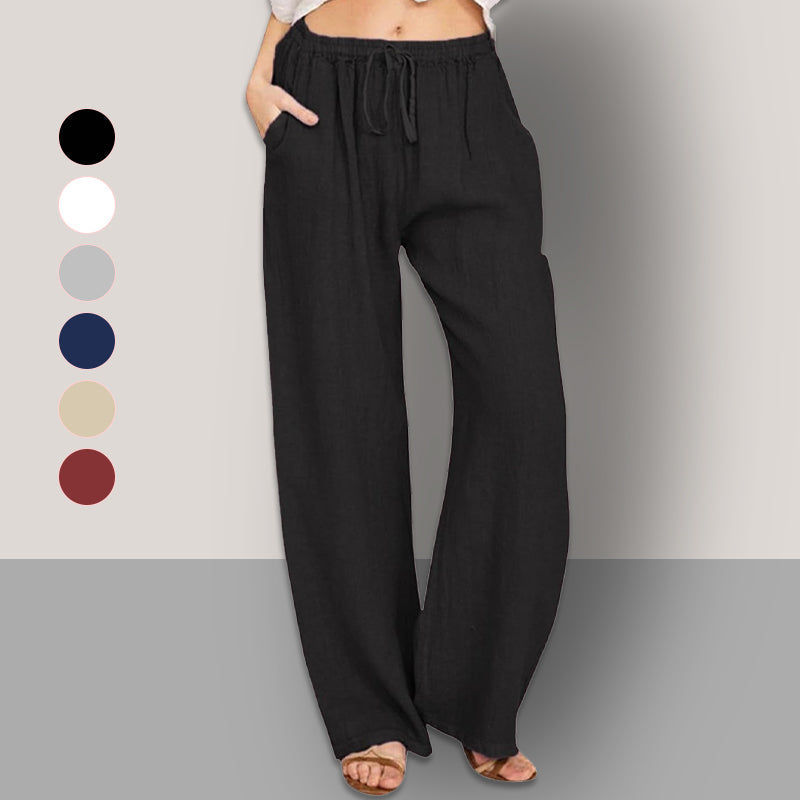 🎁Limited time 50% OFF⏳💟Summer Cotton Linen Wide leg Women's Pants✨