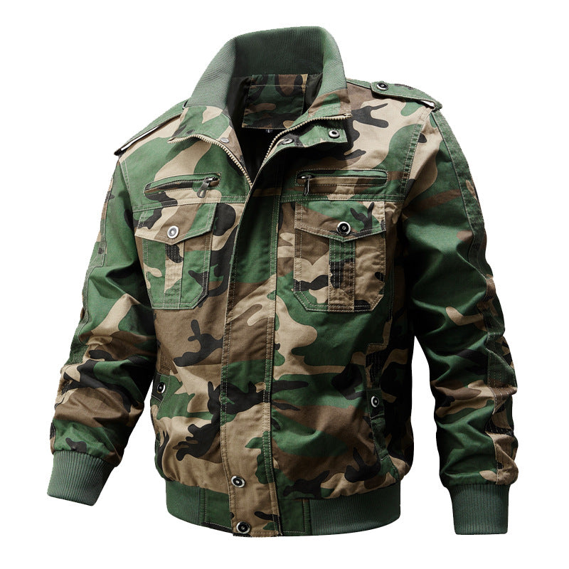 🧥 69% OFF NOW! 🔥 Men's Military Stand Collar Zipper Jacket - Durable & Weather-Resistant, Tactical Style with Multiple Pockets for Outdoor/Urban Wear 🏔️📦