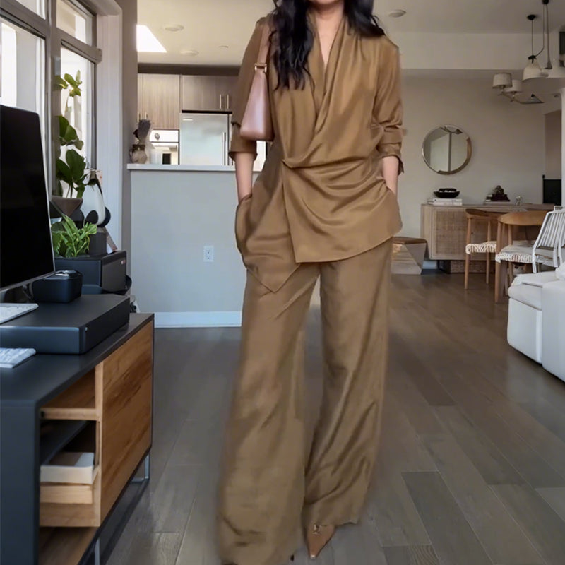 🌸New Arrival 50%OFF💖 Women's Fashion Top Pants 2- Piece Set