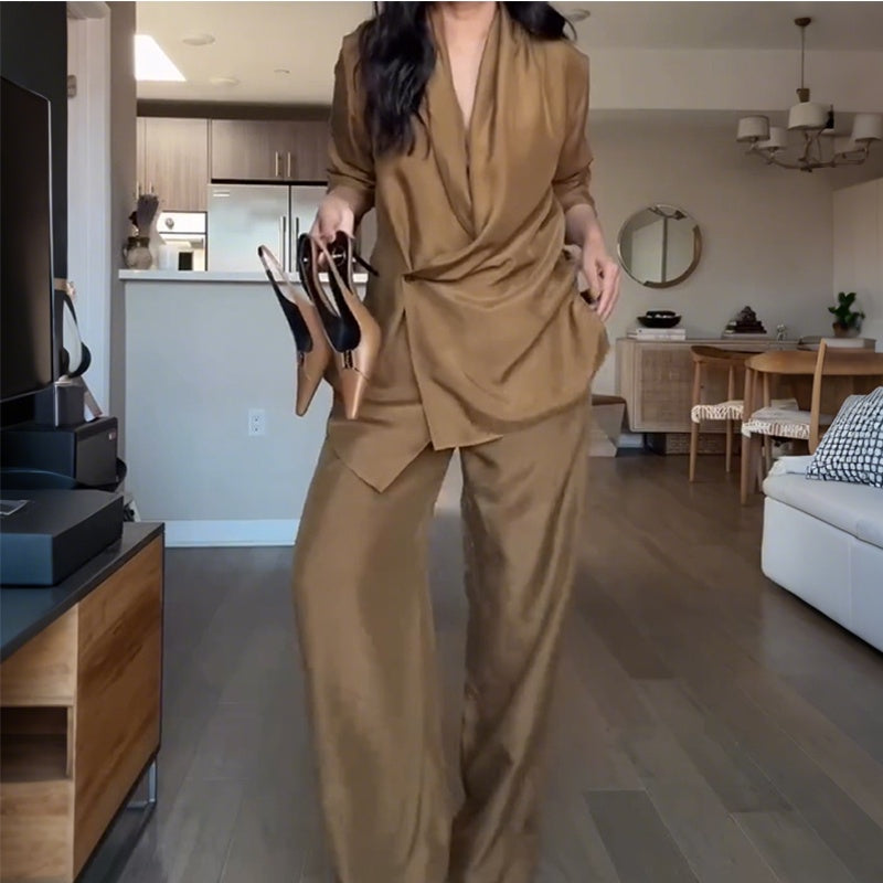 🌸New Arrival 50%OFF💖 Women's Fashion Top Pants 2- Piece Set