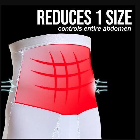 Men's High Waist Shapewear Boxer Briefs