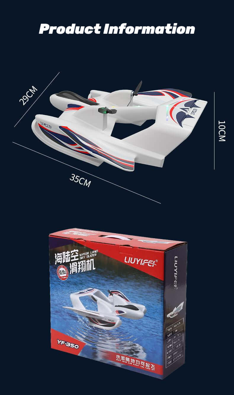 Kidstoylover Sea, Land, Air Glider with Gyro & LED