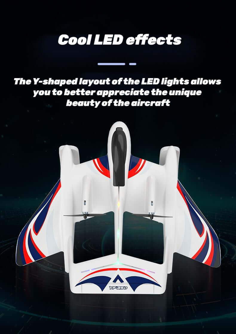 Kidstoylover Sea, Land, Air Glider with Gyro & LED